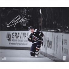 Cale Makar Colorado Avalanche Autographed Fanatics Authentic 8 x 10 Navy Jersey Celebration Spotlight Photograph