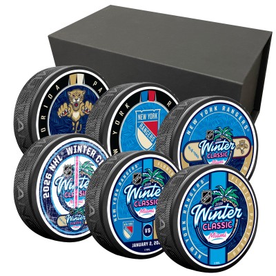 New York Rangers vs. Florida Panthers 2026 NHL Winter Classic Six-Puck Set