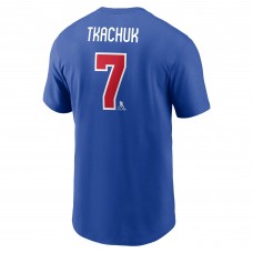 US Hockey Brady Tkachuk Nike Royal 2026 Name & Number T-Shirt