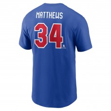 US Hockey Auston Matthews Nike Royal 2026 Name & Number T-Shirt