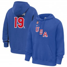 US Hockey Matthew Tkachuk Nike Royal 2026 Name & Number Hoodie