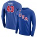US Hockey Quinn Hughes Nike Royal 2026 Name & Number Long Sleeve T-Shirt