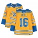 Brett Hull St. Louis Blues Autographed Fanatics Authentic 2022-23 Gold Reverse Retro adidas Jersey with Last to Wear #16 Inscription - Limited Edition #10/10