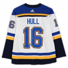 Brett Hull St. Louis Blues Autographed Fanatics Authentic White adidas Jersey