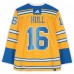 Brett Hull St. Louis Blues Autographed Fanatics Authentic 2022-23 Gold Reverse Retro adidas Jersey