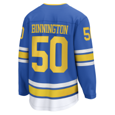 Джерси St. Louis Blues Jordan Binnington Fanatics Blue Home Breakaway