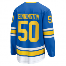Джерси St. Louis Blues Jordan Binnington Fanatics Blue Home Breakaway