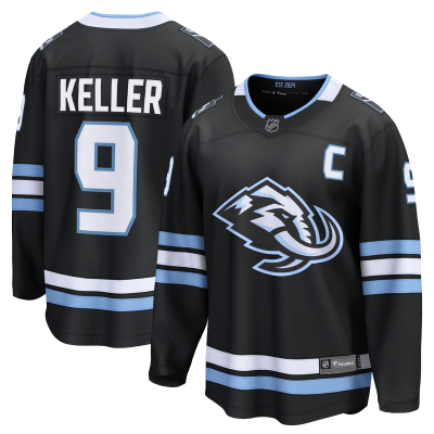 Джерси Utah Mammoth Clayton Keller Fanatics Black Home Breakaway