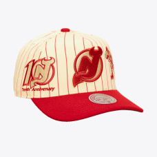 Джерси New Devils Mitchell & Ness Cream Retro Roots Vintage Stripe Pro Snapback Hat Джерси New Devils Mitchell & Ness Cream Retro Roots Vintage Stripe Pro Snapback Hat
