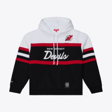 Женская толстовка New Jersey Devils Mitchell & Ness White/Black Head Coach