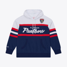 Толстовка Florida Panthers Mitchell & Ness Navy Head Coach Толстовка Florida Panthers Mitchell & Ness Navy Head Coach
