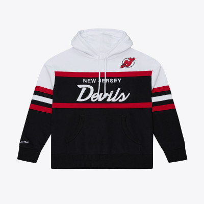 Толстовка New Jersey Devils Mitchell & Ness Black Head Coach