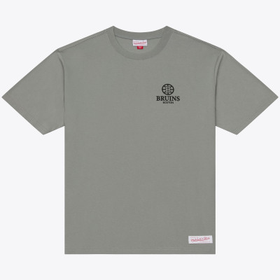 Футболка Boston Bruins Mitchell & Ness Gray Core Essentials