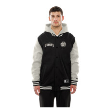 Рубашка Boston Bruins New Era Black/Gray Hooded Varsity Jacket