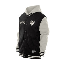 Рубашка Boston Bruins New Era Black/Gray Hooded Varsity Jacket