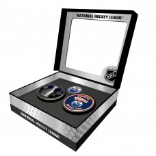 Edmonton Oilers Stanley Cup Retro Puck & 3D Cup Puck Gift Box Set Edmonton Oilers Stanley Cup Retro Puck & 3D Cup Puck Gift Box Set