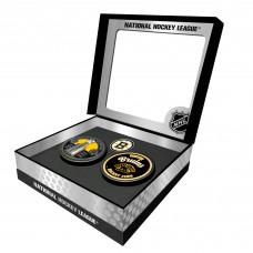 Boston Bruins Stanley Cup Retro Puck & 3D Cup Puck Gift Box Set
