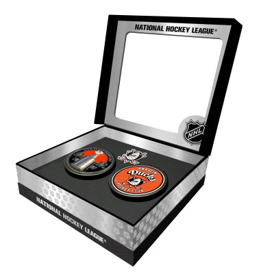 Anaheim Ducks Stanley Cup Retro Puck & 3D Cup Puck Gift Box Set