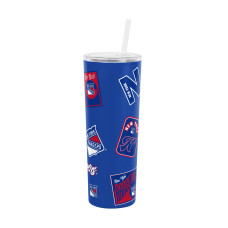Термос New York Rangers Logo Brands 30oz Dreamweave Straw
