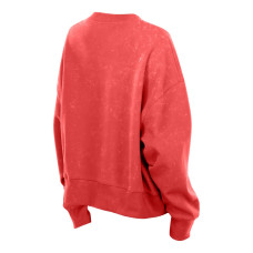 Женская свитшот New Jersey Devils New Era Red Throwback Mineral Wash French Terry Crew
