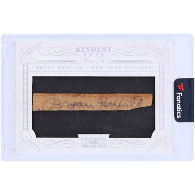 Bryan Hextall New York Rangers Autographed 2013-14 Panini National Treasures Game-Used Stick Relic #KC-HEX #1/1 Card