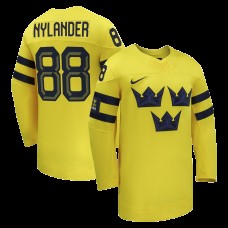 Sweden Hockey William Nylander Nike Yellow 2026 Away Replica Jersey Sweden Hockey William Nylander Nike Yellow 2026 Away Replica Jersey