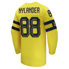 Sweden Hockey William Nylander Nike Yellow 2026 Away Replica Jersey