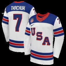 USA Hockey Brady Tkachuk Nike White 2026 Away Replica Jersey USA Hockey Brady Tkachuk Nike White 2026 Away Replica Jersey