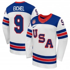USA Hockey Jack Eichel Nike White 2026 Away Replica Jersey USA Hockey Jack Eichel Nike White 2026 Away Replica Jersey