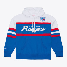 Толстовка New York Rangers Mitchell & Ness Royal Head Coach Толстовка New York Rangers Mitchell & Ness Royal Head Coach