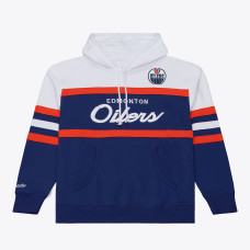Толстовка Edmonton Oilers Mitchell & Ness Navy Head Coach Толстовка Edmonton Oilers Mitchell & Ness Navy Head Coach