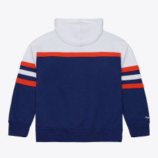 Толстовка Edmonton Oilers Mitchell & Ness Navy Head Coach Толстовка Edmonton Oilers Mitchell & Ness Navy Head Coach