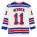 Mark Messier New York Rangers Autographed Fanatics Authentic White Mitchell & Ness 1993-94 Replica Jersey with HOF 2007 Inscription