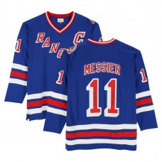 Mark Messier New York Rangers Autographed Fanatics Authentic Blue Mitchell & Ness 1993-94 Replica Jersey with HOF 2007 Inscription