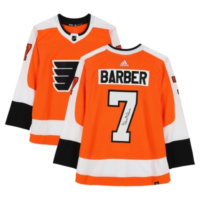 Bill Barber Philadelphia Flyers Autographed Fanatics Authentic Orange adidas Jersey