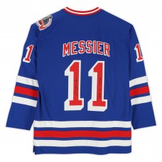 Mark Messier New York Rangers Autographed Fanatics Authentic Blue Mitchell & Ness 1993-94 Replica Jersey with 1994 SC Champs Inscription