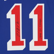 Mark Messier New York Rangers Autographed Fanatics Authentic Blue Mitchell & Ness 1993-94 Replica Jersey with 1994 SC Champs Inscription