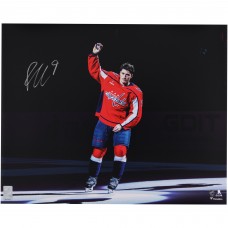Ryan Leonard Washington Capitals Autographed Fanatics Authentic 16 x 20 Red Jersey Saluting the Crowd Photograph