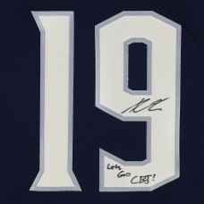 Adam Fantilli Columbus Blue Jackets Autographed Fanatics Authentic Navy Alternate Fanatics Premium Jersey with Lets Go CBJ! Inscription Adam Fantilli Columbus Blue Jackets Autographed Fanatics Authentic Navy Alternate Fanatics Premium Jersey with Lets Go CBJ! Inscription