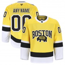 Именная игровая джерси Boston Bruins Fanatics Gold 2026 NHL Stadium Series Authentic Pro 