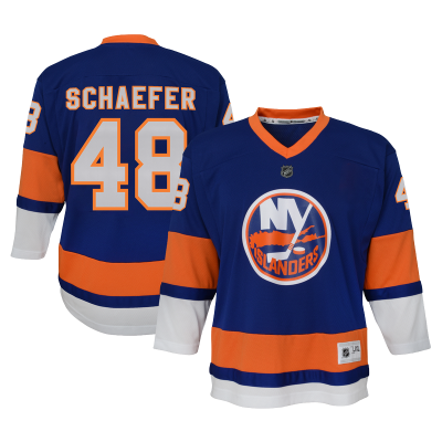 Подростковая New York Islanders Matthew Schaefer Outerstuff Blue Home ReplicaPlayer Jersey