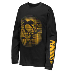 Детская футболка с длинным рукавом Pittsburgh Penguins Outerstuff Black Regroup & Reset