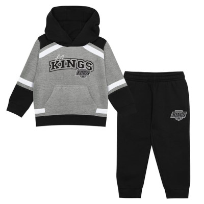 Толстовка для малыша Los Angeles Kings Outerstuff Gray/Black Ice Explorer & Pants Set