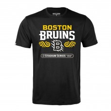 Футболка Boston Bruins Levelwear Black 2026 NHL Stadium Series Richmond Stacked Футболка Boston Bruins Levelwear Black 2026 NHL Stadium Series Richmond Stacked