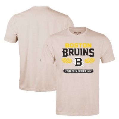 Футболка Boston Bruins Levelwear Oatmeal 2026 NHL Stadium Series Richmond Stacked