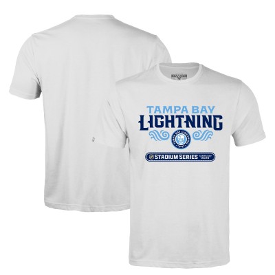 Футболка Tampa Bay Lightning Levelwear White 2026 NHL Stadium Series Richmond Stacked