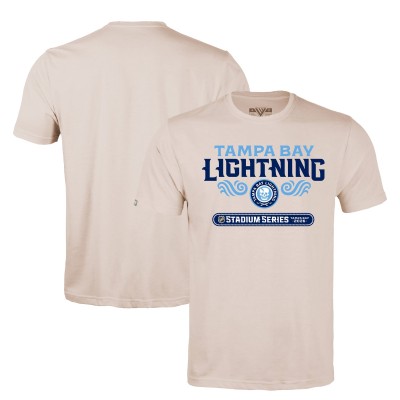 Футболка Tampa Bay Lightning Levelwear Oatmeal 2026 NHL Stadium Series Richmond Stacked