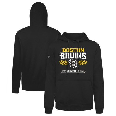 Толстовка Boston Bruins Levelwear Black 2026 NHL Stadium Series Podium Stacked