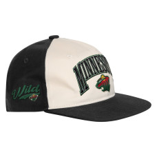 Детская бейсболка Minnesota Wild Outerstuff Natural/Black Arch Детская бейсболка Minnesota Wild Outerstuff Natural/Black Arch