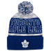 Шапка с помпоном Toronto Maple Leafs Puck Cuffed - Blue